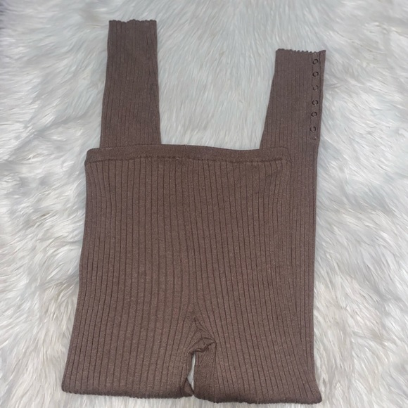 MAGASCHONI NEW YORK SILK CASHMERE BLEND RIBBED KNIT LEGGINGS- SMALL - Picture 9 of 9